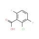 2-Chloro-3,6-difluorobenzoic acid (CAS 287172-74-1) - chemical structure image