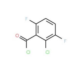 2-Chloro-3,6-difluorobenzoyl chloride (CAS 261762-42-9) - chemical structure image