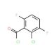 2-Chloro-3,6-difluorobenzoyl chloride (CAS 261762-42-9) - chemical structure image