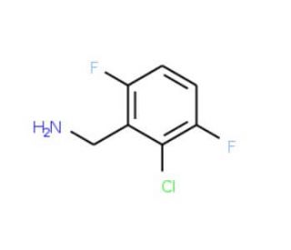 2-Chloro-3,6-difluorobenzylamine (CAS 261762-45-2) - chemical structure image