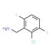 2-Chloro-3,6-difluorobenzylamine (CAS 261762-45-2) - chemical structure image