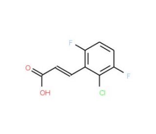 2-Chloro-3,6-difluorocinnamic acid (CAS 261762-48-5) - chemical structure image