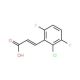 2-Chloro-3,6-difluorocinnamic acid (CAS 261762-48-5) - chemical structure image