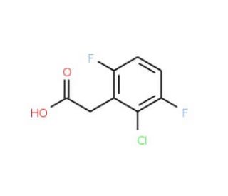 2-Chloro-3,6-difluorophenylacetic acid (CAS 261762-52-1) - chemical structure image