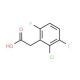 2-Chloro-3,6-difluorophenylacetic acid (CAS 261762-52-1) - chemical structure image