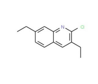 2-Chloro-3,7-diethylquinoline (CAS 1031928-04-7) - chemical structure image