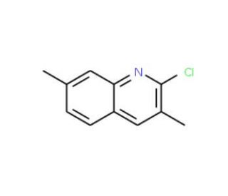 2-Chloro-3,7-dimethylquinoline (CAS 73863-46-4) - chemical structure image