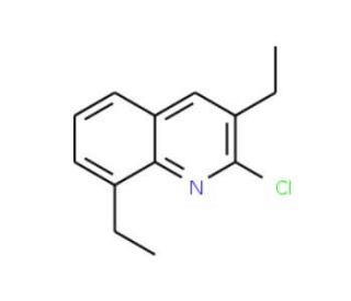 2-Chloro-3,8-diethylquinoline (CAS 1031928-05-8) - chemical structure image