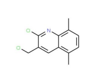 2-Chloro-3-chloromethyl-5,8-dimethylquinoline (CAS 948290-65-1) - chemical structure image