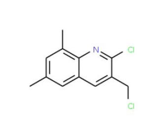 2-Chloro-3-chloromethyl-6,8-dimethylquinoline (CAS 948290-71-9) - chemical structure image