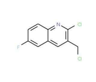 2-Chloro-3-chloromethyl-6-fluoroquinoline (CAS 948291-04-1) - chemical structure image