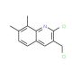 2-chloro-3-(chloromethyl)-7,8-dimethylquinoline (CAS 794582-35-7) - chemical structure image