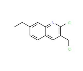 2-Chloro-3-chloromethyl-7-ethylquinoline (CAS 948291-32-5) - chemical structure image
