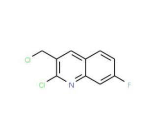 2-Chloro-3-chloromethyl-7-fluoroquinoline (CAS 948291-38-1) - chemical structure image