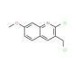 2-chloro-3-(chloromethyl)-7-methoxyquinoline (CAS 73863-49-7) - chemical structure image