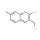 2-Chloro-3-chloromethyl-7-methylquinoline (CAS 521915-96-8) - chemical structure image