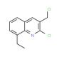 2-Chloro-3-chloromethyl-8-ethylquinoline (CAS 948291-44-9) - chemical structure image