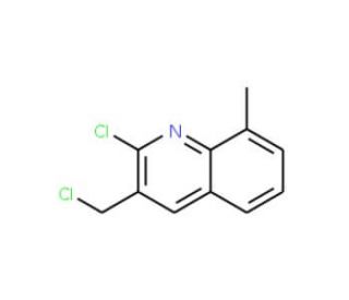 2-Chloro-3-chloromethyl-8-methylquinoline (CAS 948291-50-7) - chemical structure image