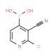 2-Chloro-3-cyanopyridine-4-boronic acid (CAS 878194-88-8) - chemical structure image