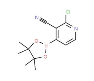 2-Chloro-3-cyanopyridine-4-boronic acid pinacol ester (CAS 878194-94-6) - chemical structure image