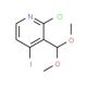 2-Chloro-3-(dimethoxymethyl)-4-iodopyridine (CAS 1142192-28-6) - chemical structure image
