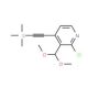 2-Chloro-3-(dimethoxymethyl)-4-((trimethylsilyl)-ethynyl)pyridine - chemical structure image
