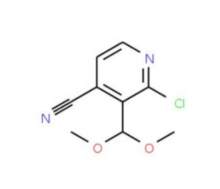 2-Chloro-3-(dimethoxymethyl)isonicotinonitrile (CAS 1186310-98-4) - chemical structure image