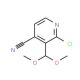 2-Chloro-3-(dimethoxymethyl)isonicotinonitrile (CAS 1186310-98-4) - chemical structure image