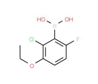 2-Chloro-3-ethoxy-6-fluorophenylboronic acid (CAS 957120-93-3) - chemical structure image