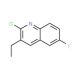 2-Chloro-3-ethyl-6-fluoroquinoline (CAS 1031928-06-9) - chemical structure image