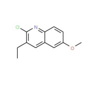 2-Chloro-3-ethyl-6-methoxyquinoline (CAS 1031928-07-0) - chemical structure image
