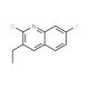 2-Chloro-3-ethyl-7-fluoroquinoline (CAS 1031928-09-2) - chemical structure image