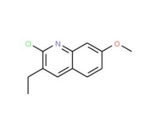 2-Chloro-3-ethyl-7-methoxyquinoline (CAS 132118-50-4) - chemical structure image