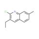 2-Chloro-3-ethyl-7-methylquinoline (CAS 132118-49-1) - chemical structure image