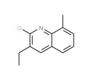 2-Chloro-3-ethyl-8-methylquinoline (CAS 917750-56-2) - chemical structure image