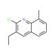 2-Chloro-3-ethyl-8-methylquinoline (CAS 917750-56-2) - chemical structure image