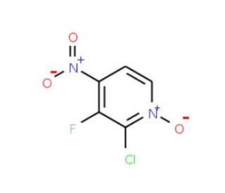 2-Chloro-3-fluoro-4-nitropyridine N-oxide (CAS 101664-56-6) - chemical structure image