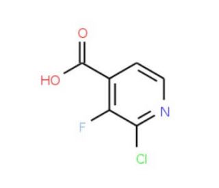 2-Chloro-3-fluoropyridine-4-carboxylic acid (CAS 628691-93-0) - chemical structure image