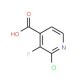 2-Chloro-3-fluoropyridine-4-carboxylic acid (CAS 628691-93-0) - chemical structure image