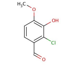 2-Chloro-3-hydroxy-4-methoxybenzaldehyde (CAS 37687-57-3) - chemical structure image