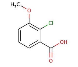 2-Chloro-3-methoxybenzoic acid (CAS 33234-36-5) - chemical structure image