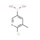 2-Chloro-3-methylpyridine-5-boronic acid (CAS 1003043-40-0) - chemical structure image