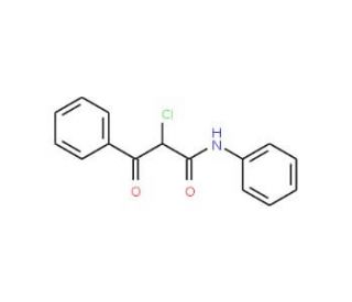 2-chloro-3-oxo-N,3-diphenylpropanamide (CAS 27525-98-0) - chemical structure image
