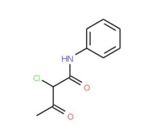 2-Chloro-3-oxo-N-phenylbutanamide (CAS 31844-92-5) - chemical structure image