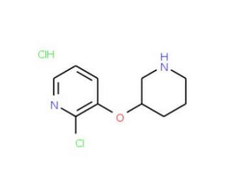 2-Chloro-3-pyridinyl 3-piperidinyl etherhydrochloride - chemical structure image
