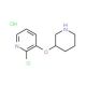 2-Chloro-3-pyridinyl 3-piperidinyl etherhydrochloride - chemical structure image
