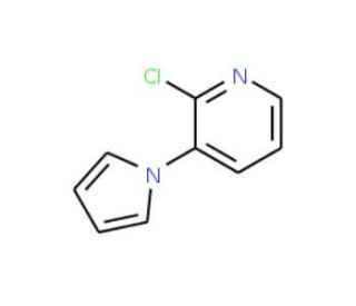 2-Chloro-3-pyrrol-1-ylpyridine (CAS 70291-26-8) - chemical structure image