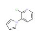 2-Chloro-3-pyrrol-1-ylpyridine (CAS 70291-26-8) - chemical structure image