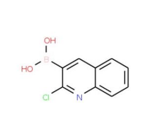 2-Chloro-3-quinolineboronic acid (CAS 128676-84-6) - chemical structure image