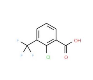2-Chloro-3-(trifluoromethyl)benzoic acid (CAS 39226-97-6) - chemical structure image